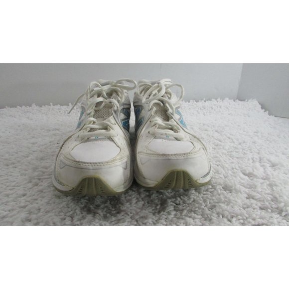 NEW BALANCE 847 Womens SIZE 9.5(2A) WHITE/AQUA WW847WB CUSHIONED WALKING SHOE - Picture 3 of 9